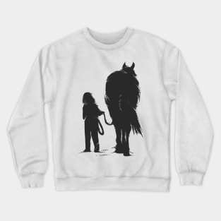 Kid with Horse Crewneck Sweatshirt